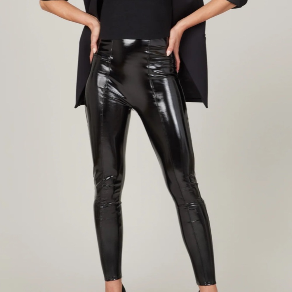 Spanx Faux Patent Leather Leggings